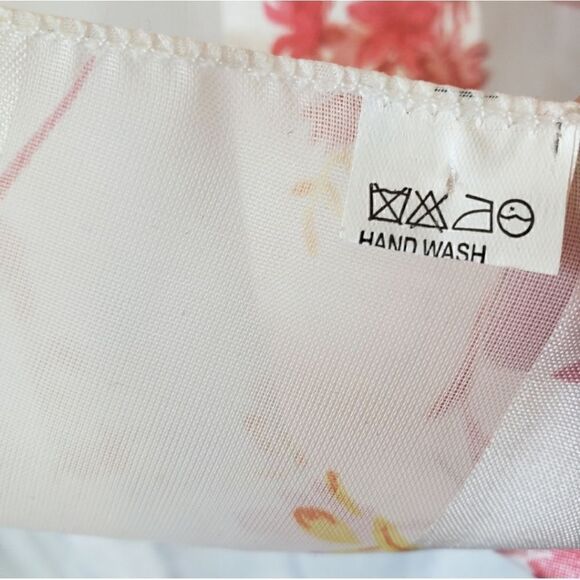 VINTAGE Sheer Floral Scarf - Picture 4 of 7